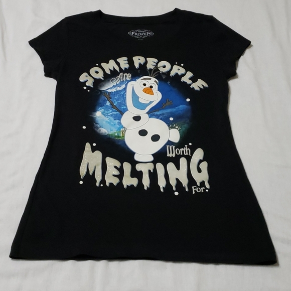 Disney Frozen Girl Short Sleeve T-Shirt - Picture 3 of 5